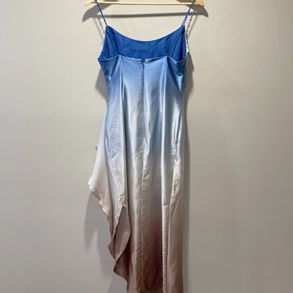 Silk Ombré Tie Dye Slip Gown - Picture 5 of 12